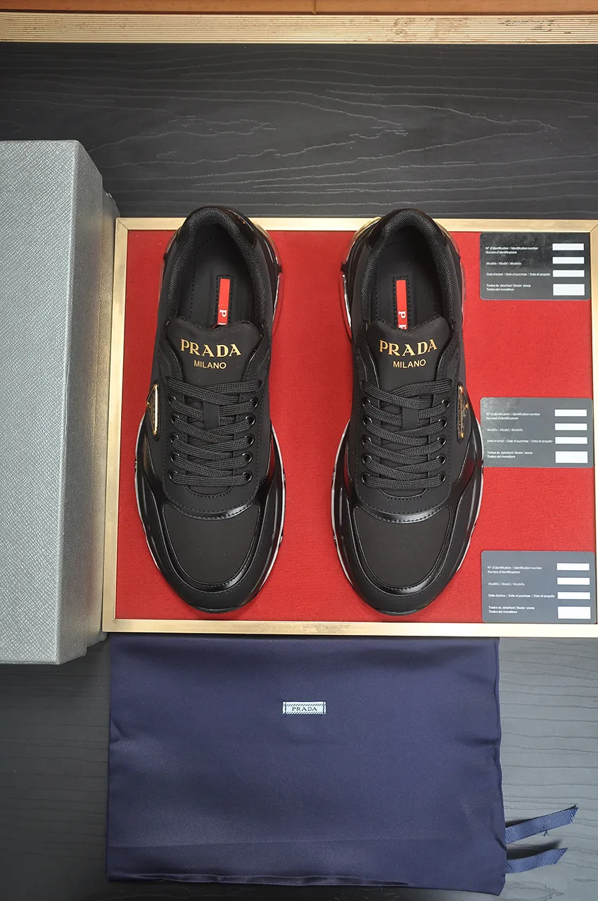 Men's shoes 💰680💶 [PRADA] Top-quality original items, new seasonal styles, high-quality original items, top-quality imported calfskin and original imported glue, imported cowhide lining with original cowhide feet, original outsole! Quality guaranteed! Code 38-45 (45 customized)
